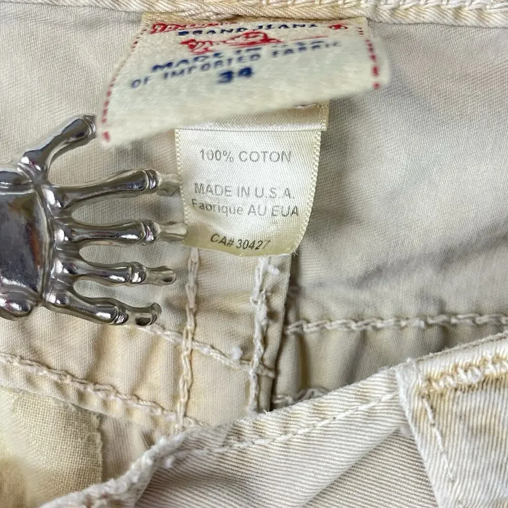 True Religion Vintage Y2K Bobby Chino Pants Men's 34 x 27 Baggy USA Made